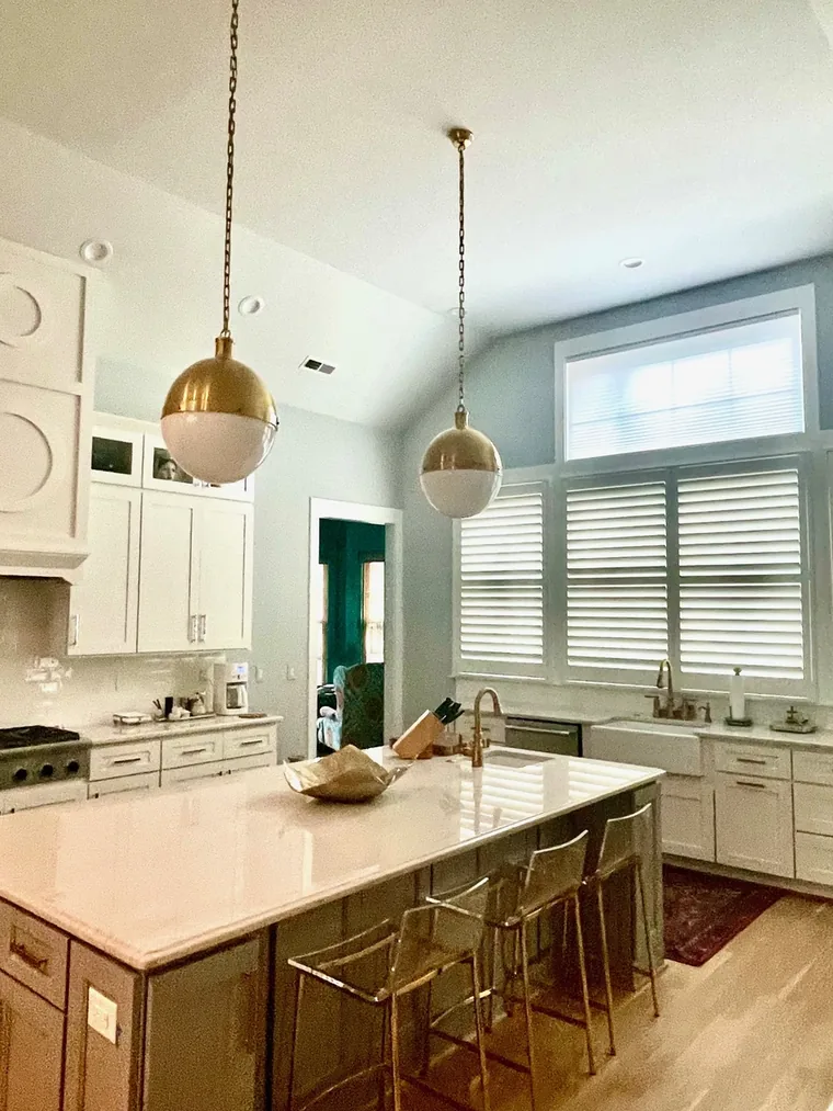 Spa Gold Globes Kitchen